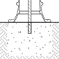 一幅图表展示了用粘性锚固定信实铸造公司的一根装饰系柱的过程。亚博棋牌官网首页