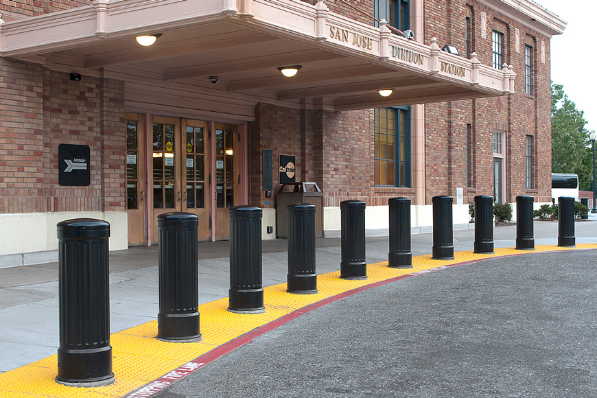 黑色装饰系柱盖保护钢系柱直径12英寸